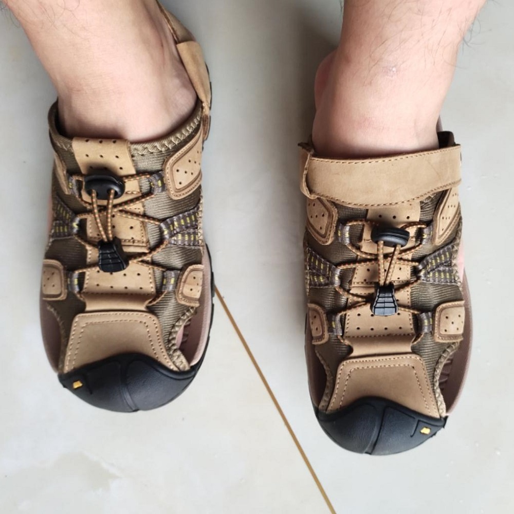 Sandal Sendal Gunung Pria Cowok Dewasa MOUNTAIN Original Murah Outdoor Terbaru Kulit Asli 056
