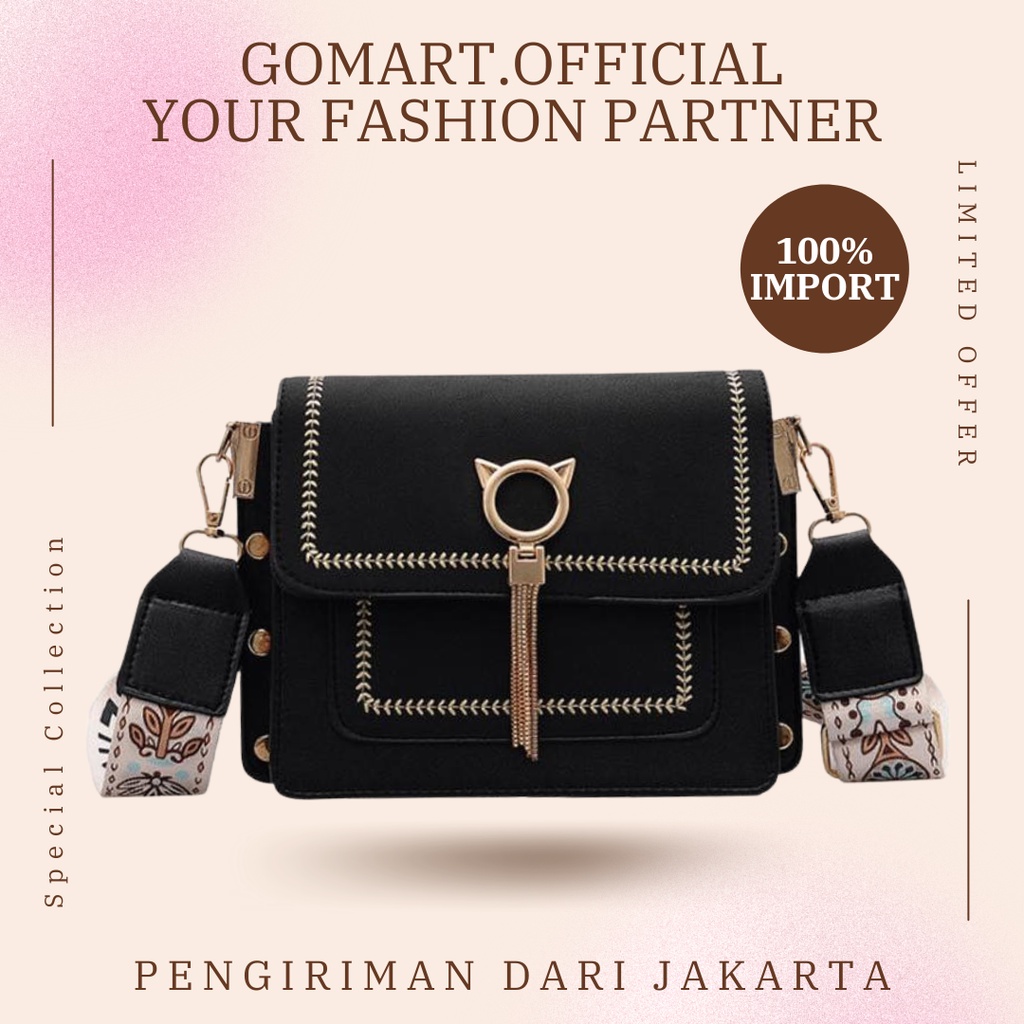 Tas Wanita Terbaru Import High Quality Premium - Tas Selempang Wanita Fashion Korea Murah [SL12]