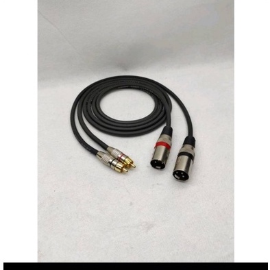 kabel jack canon 2 to rca2 / jack xlr2 to rca2 / jack xlr 2 to rca 2