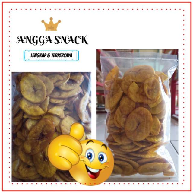 

Criping pisang - kripik pisang dolar [ 250 g ] - pisang