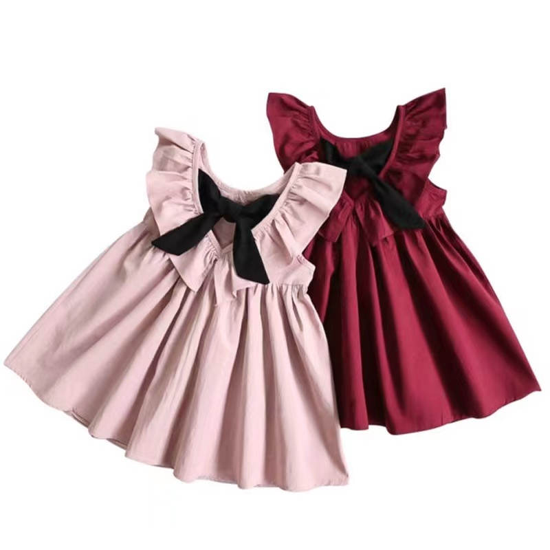 Dress anak Perempuan Korean Girls Sleeveless Cotton Dress