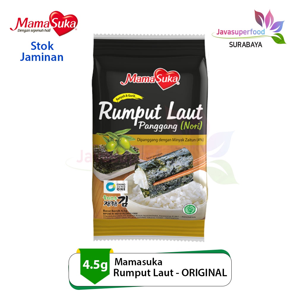 

Mamasuka Rumput Laut Panggang Nori Gim Original isi 1 Bungkus