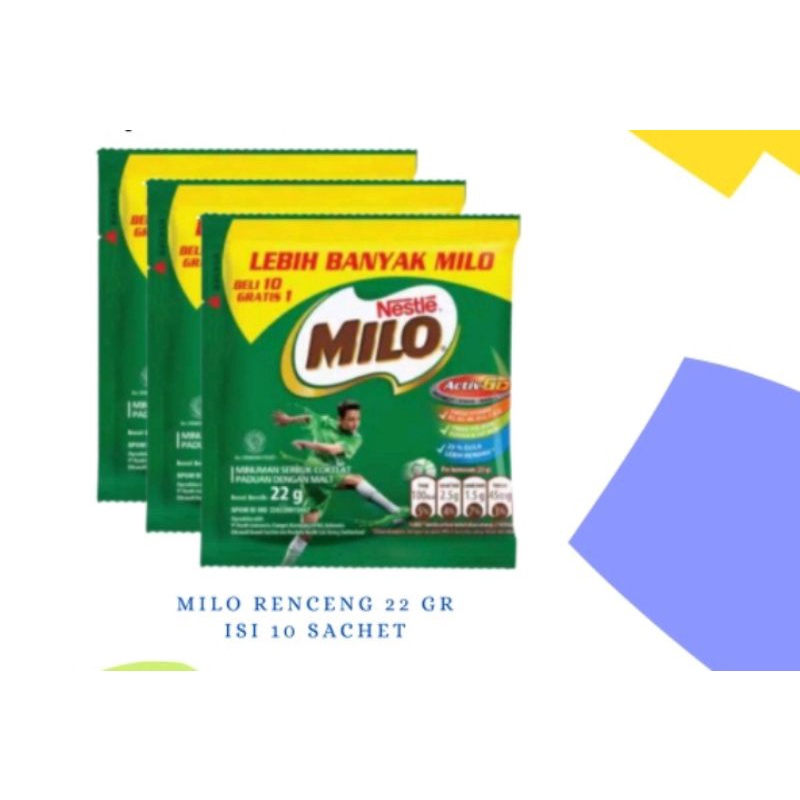 

MILO SACHET ACTIVE GO 22g 10's