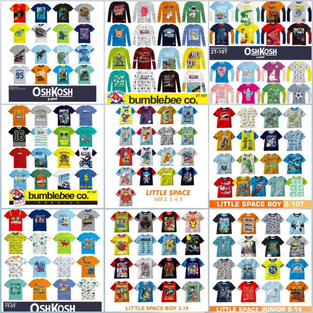 Sale baju anak  cowo paddlekids kazoku oshkosh little space 