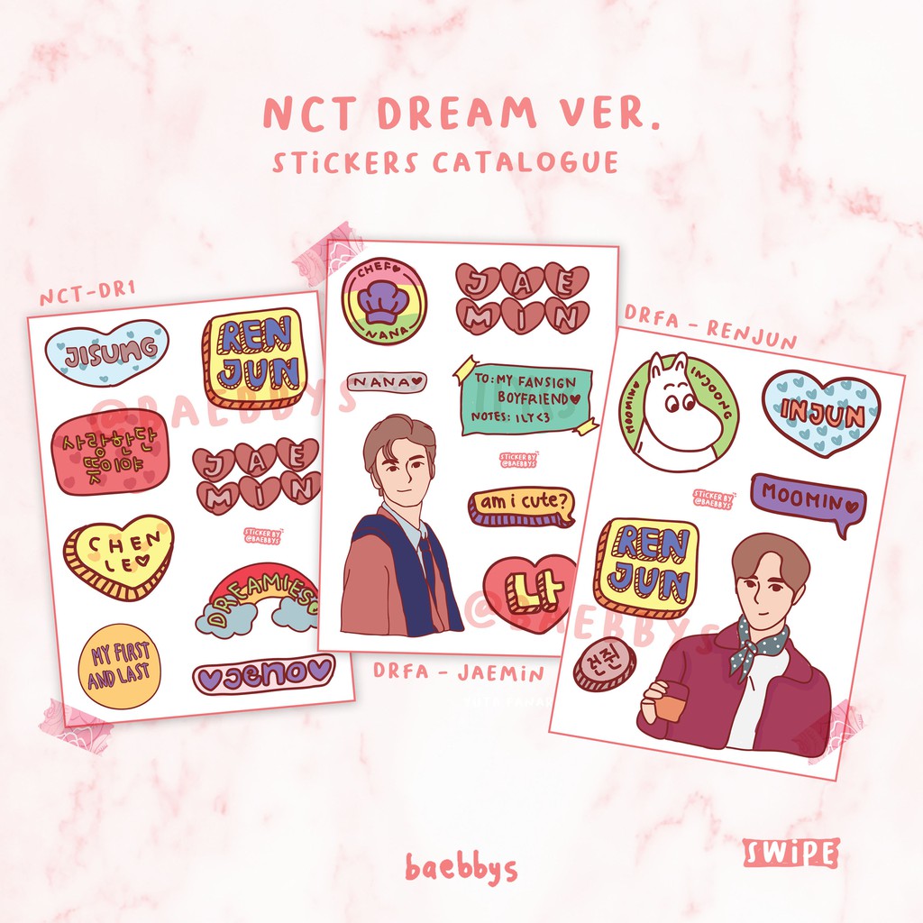 nct dream sticker shopee indonesia