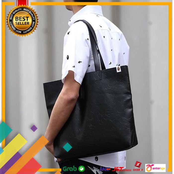 NEW.. TOTE BAG LEATHER BAPE APPENDIX MAGAZINE ..TERMURAH