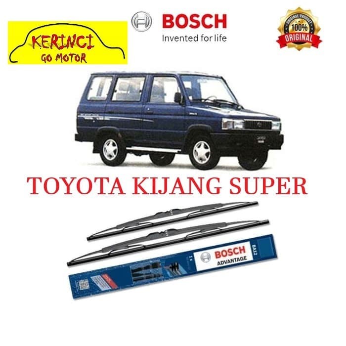WIPER TOYOTA KIJANG SUPER BOSCH ADVANTAGE 16&quot; &amp; 16&quot; SEPASANG WIPER