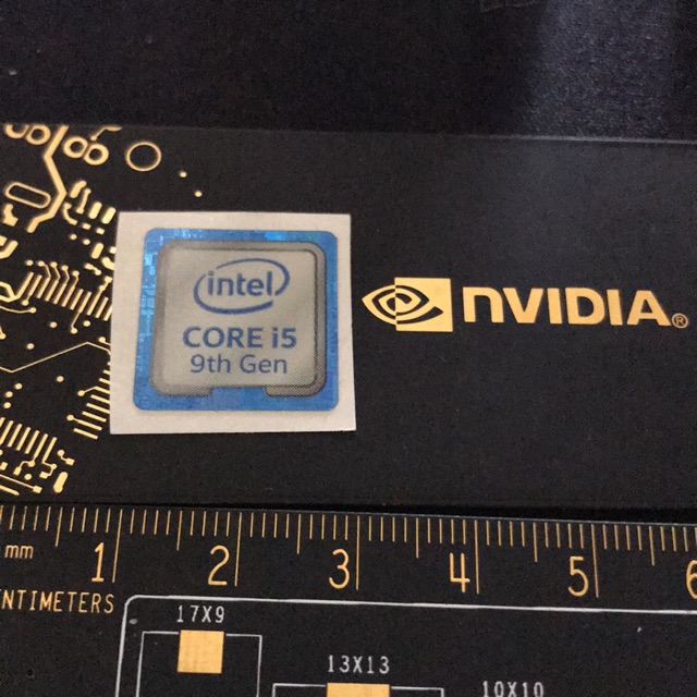 Sticker stiker intel Core i5 9th Gen Ori