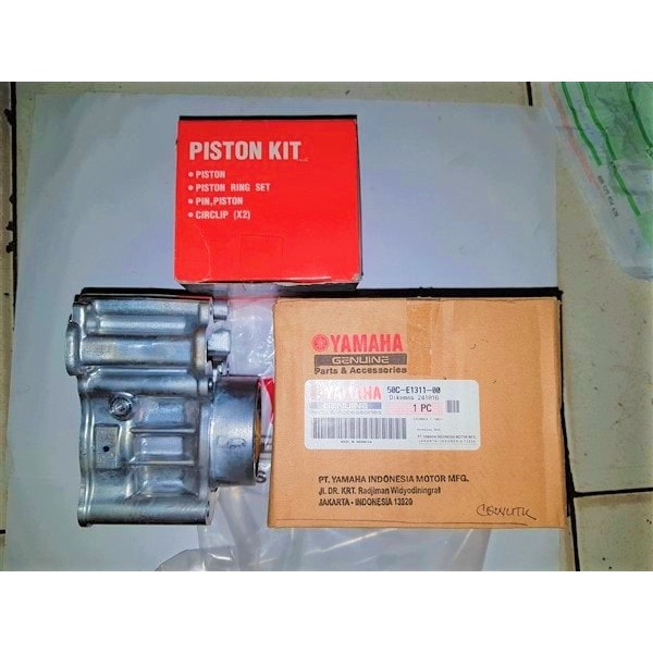 SALE -  Blok Seher &amp; Blok Mesin Jupiter MX New Set Piston Original Yamaha