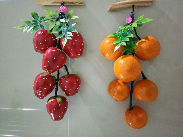 Artificial Fruits / Buah Palsu, Hiasan Dinding Aneka Buah Mirip Aslinya, Isi 6
