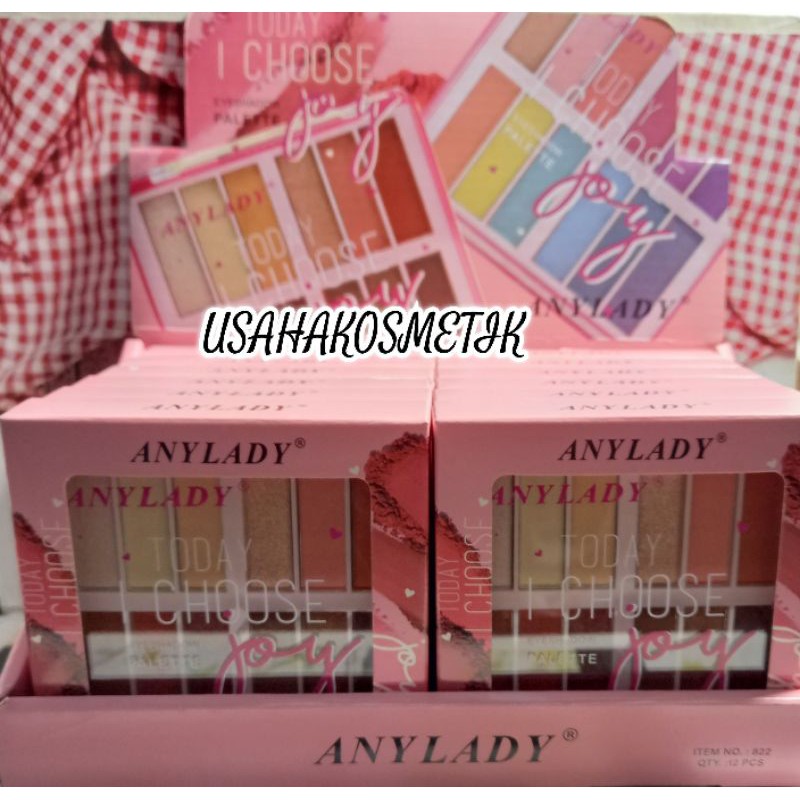 BEST SELLER EYESHADOW +BLUSHER+GLITER SWEET ORANGE ANYLADY | TODAY I CHOISE JOY  NO.8624