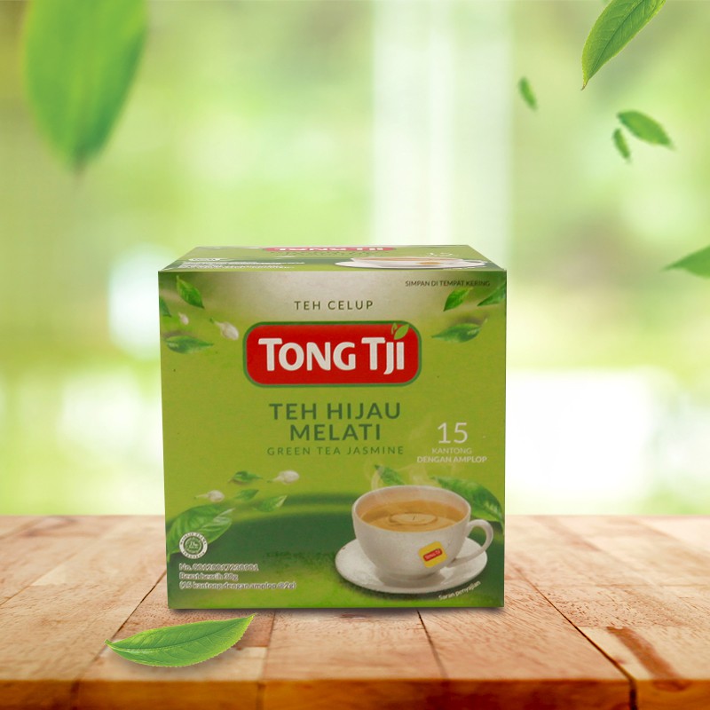 Tong Tji Green Tea Jasmine 15s, Teh Celup per Pack
