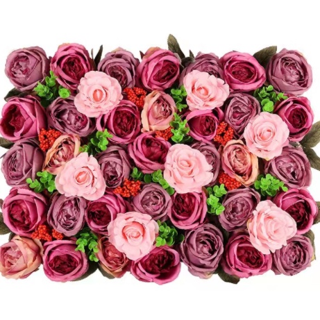 ROSE FLOWER WALL DECORATIVE WEDDING ARTIFICIAL FLOWER WALL PANEL BACKDROP