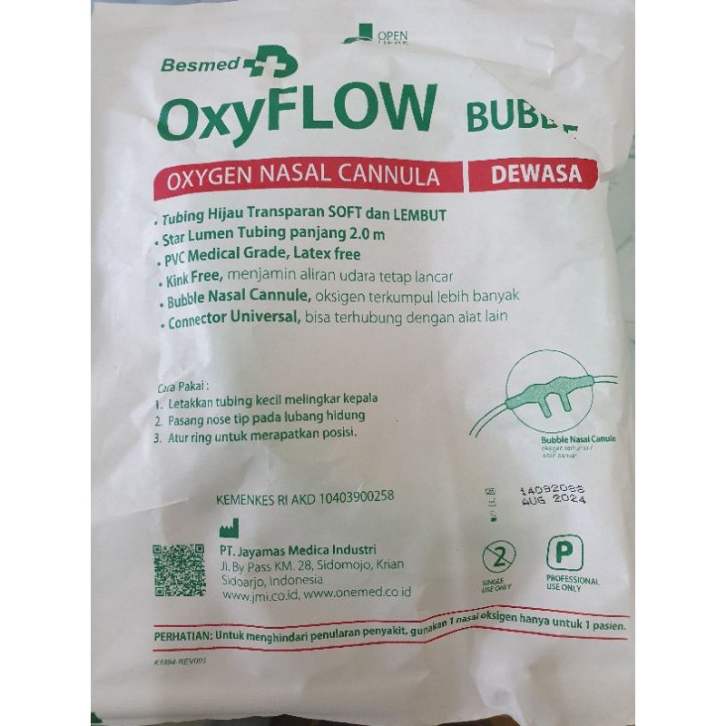 OXYFLOW UKURAN DEWASA | SELANG OXYGEN