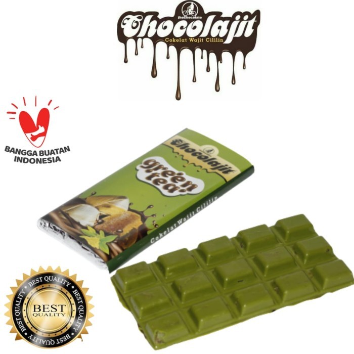 

Coklat batang isi wajit cililin bandung chocolajit greentea 100g