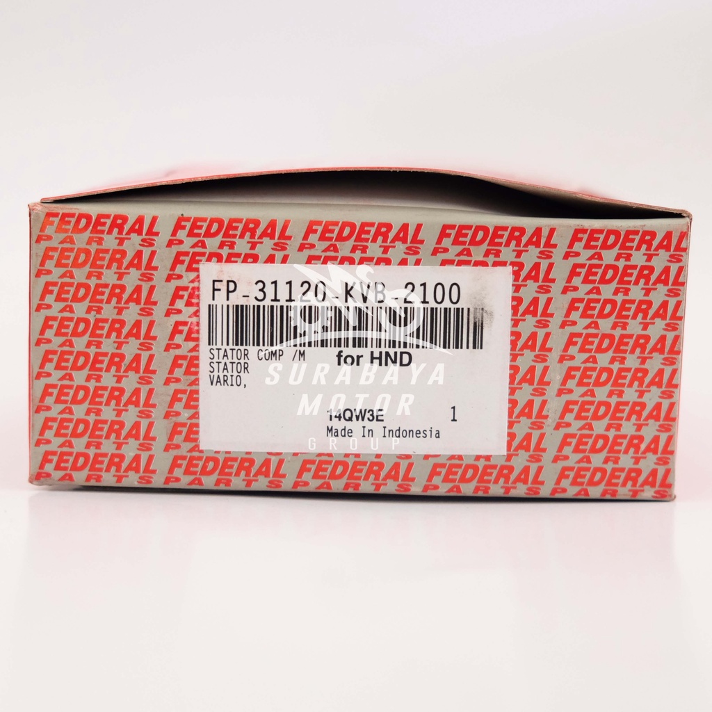 Stator Comp Spull komplit Vario 110 CBS Karbu Federal 1 Set FP-31120-KVB-00 Original Federal