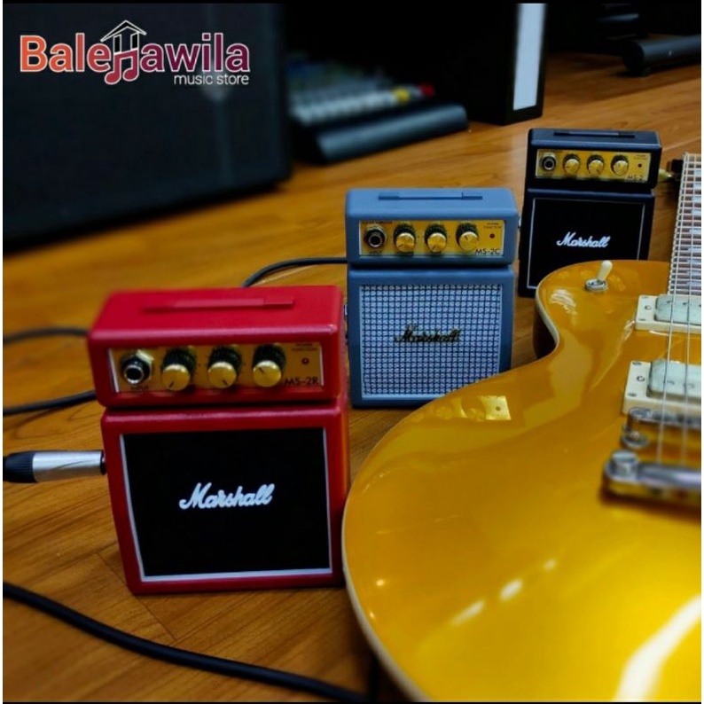Ampli Gitar Mini MARSHALL MS2 MS 2 Amplifier Gitar Marshall Original Bergaransi