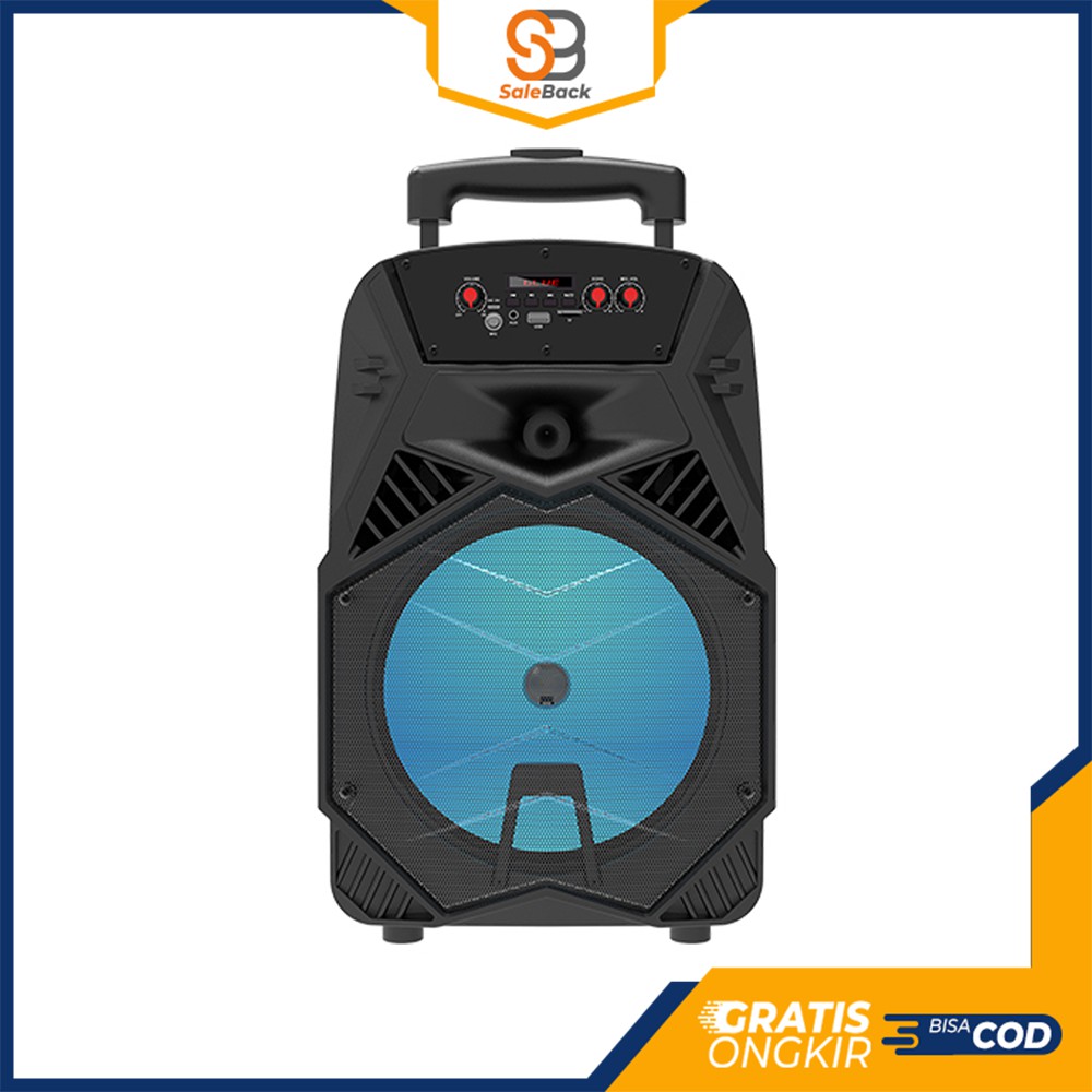 Speaker Bluetooth Karaoke Portable JBK 0807S Extra Bass Microphone