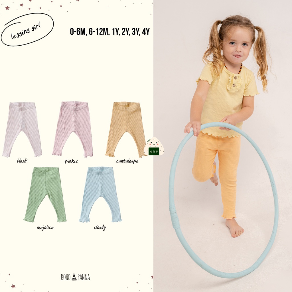 BOHOPANNA - LEGGING GIRL / Legging Celana Anak Perempuan (0 - 4 Tahun)