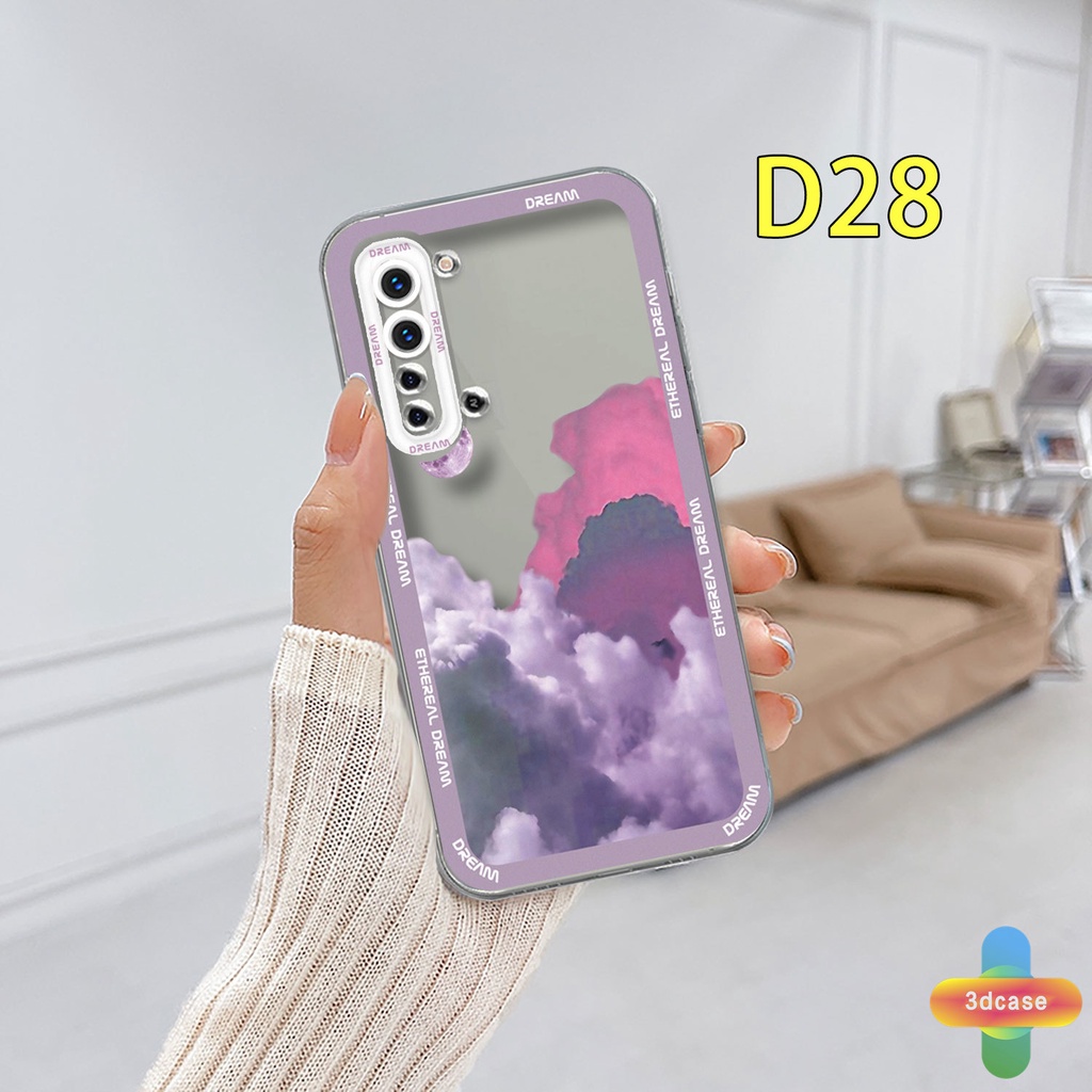 Case HP Realme C15 C21 C11 2021 C21Y C31 C35 C25 C20 C3 C12 C2 C25S 5S 5 5S 5i C17 7i C1 C25Y C2 C3i 6i C20A realme Narzo 20 10 10A 20A 30A A7 A5S A15 A16 Y12 Y20 Y15S A03 Ins Colorful Clouds Transparent Case