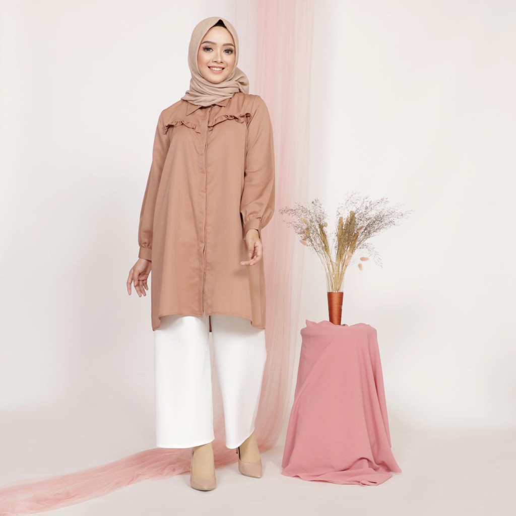 V148 Khansa Ruffle Tunic  - 4 Warna 2 size