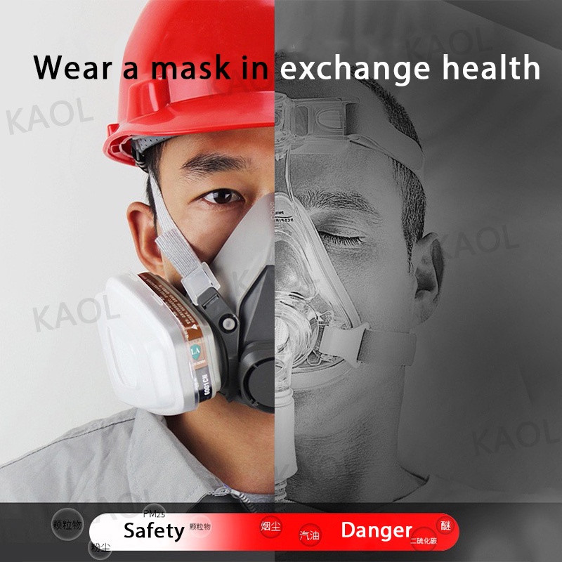 Reaim Masker Gas Respirator Anti-Dust Industrial Mask Chemical