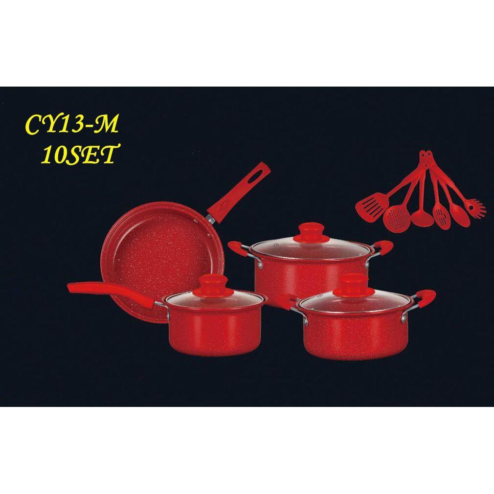 Cookware Set 13 Pcs/Peralatan Masak Panci Set