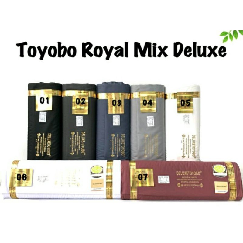 Toyobo Royal Mix Deluxe ( Harga 1 roll 40 meter)