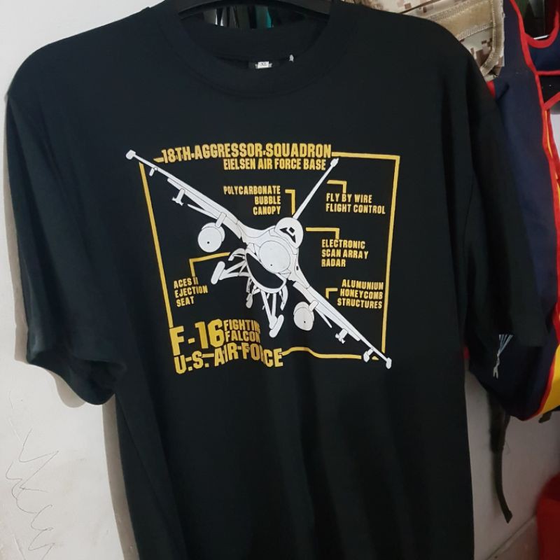 Kaos logo Pesawat tempur.