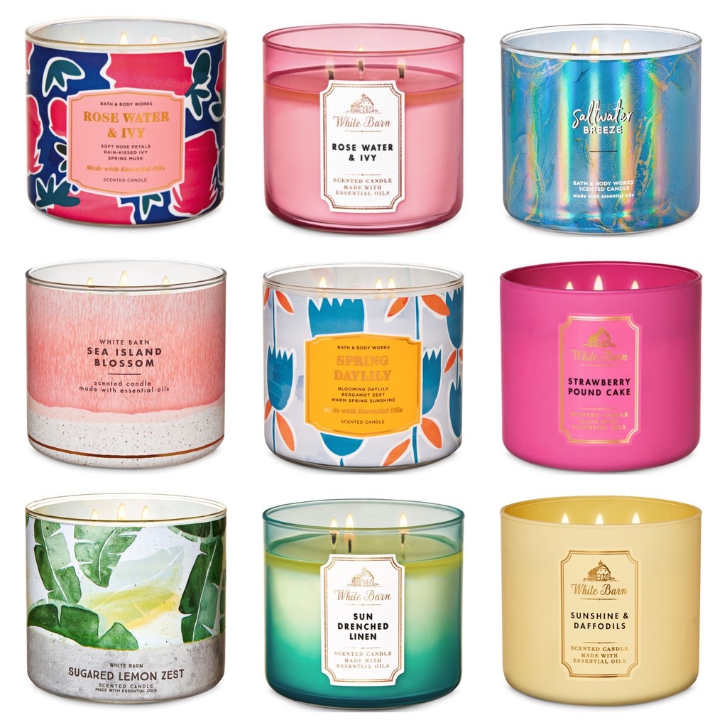Bath and Body Works 3 Wick Candle New Collection | Shopee Indonesia