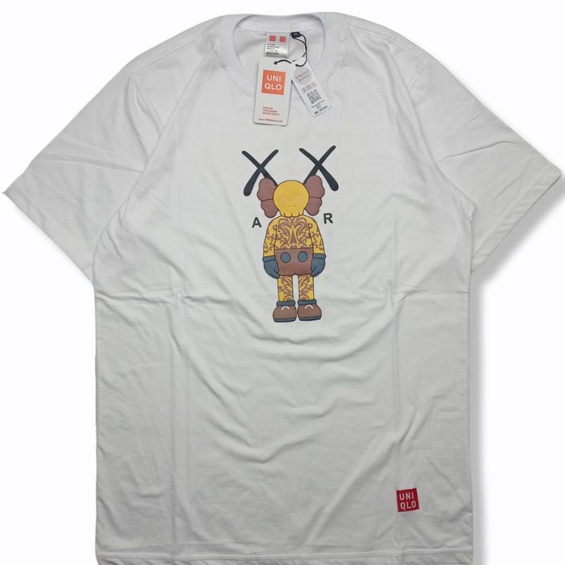 T-shirt Black dan putih Uniqlo Nobita / baju distro atasan terpopuler terlaris pria wanita pakaian dewasa unisex-AxR