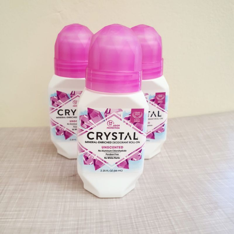 Jual CRYSTAL MINERAL DEODORANT ROLL ON UNSCENTED ALUMINUM FREE 66 ML