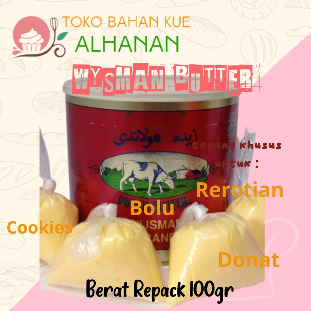 

Wijsman Wyjsman Wisman Wysman Mentega Salted Butter Timbangan 100gr