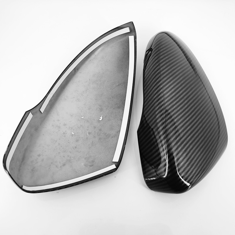 Xuming Penutup Kaca Spion Mobil Pola Serat Karbon, Penutup Cermin Samping Mobil Passat Cc B7 untuk Volkswagen Passat 2011 2015