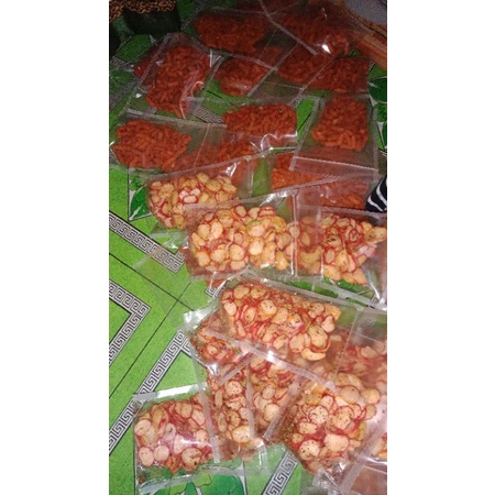 

snack spiral,tela crispy,krupuk seblak