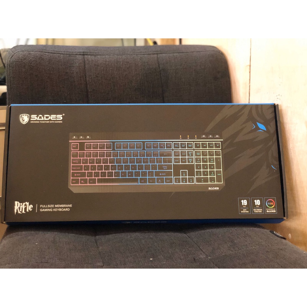Keybord Gaming Membrane Fullsize Sades Riffle