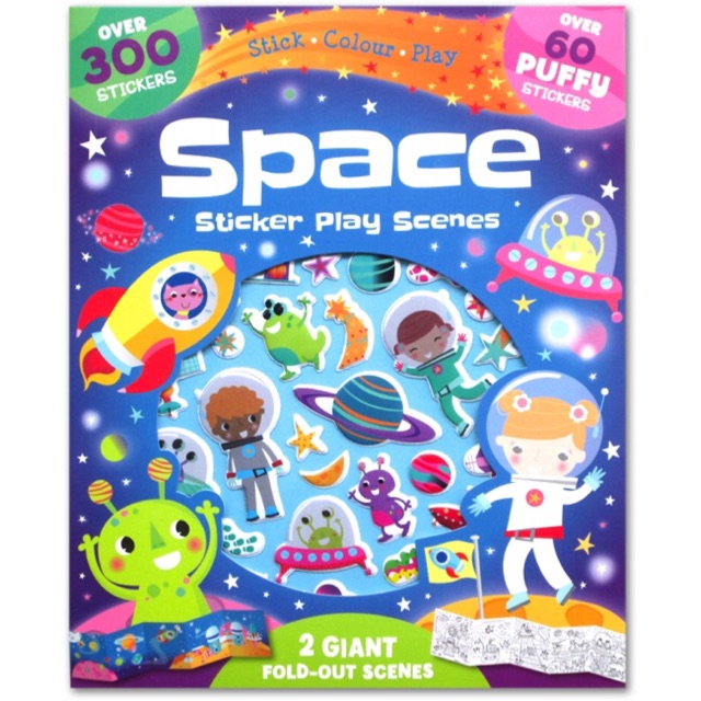 

Space Sticker Play Scenes (Over 300 Stickers + Over 60 Puffy Stickers + 2 Giant Fold-out Scenes)