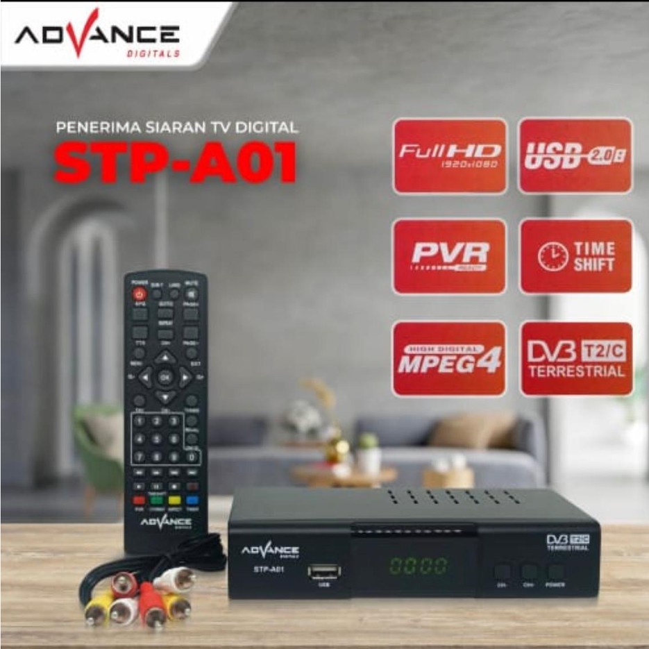 Jual ADVANCE DIGITAL SET TOP BOX DVB-T2 PENERIMA SIARAN DIGITAL ...