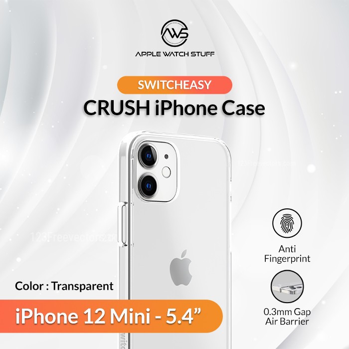 SwitchEasy Crush Case for iPhone 12 Mini 5.4 inch Transparent