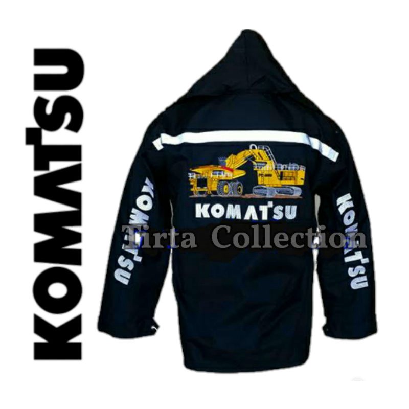 JAKET PARASUT KOMATSU PC2000 ALAT BERAT (Bordir Termurah)