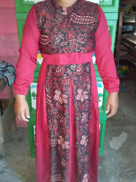 Baju Batik Couple Gamis Batik Terbaru Murah - Gamis Couple Batik Jada Dengan Quality Premium Realpic