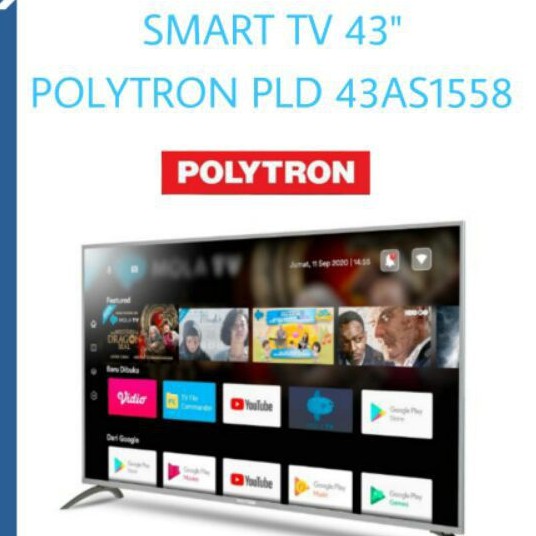 TV LED 43 inch POLYTRON PLD43AS1558 SMART TV