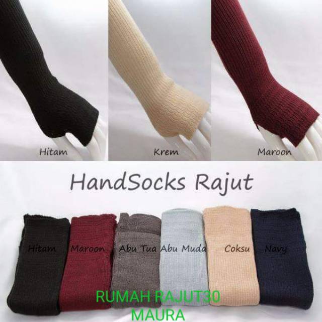 Handsock rajut premium(1kodi = 20pcs)