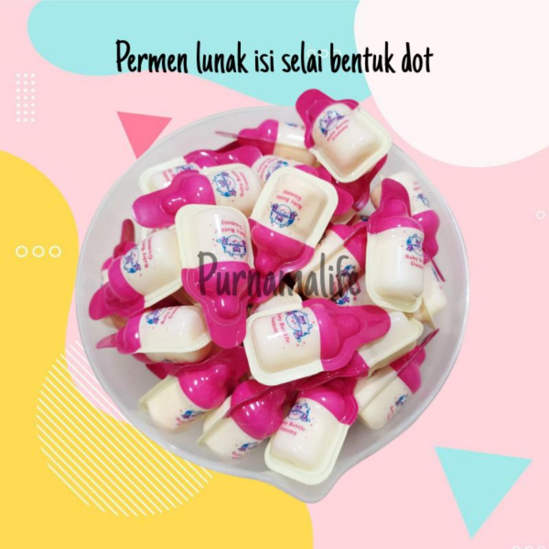 Gummy jelly bijian l Permen Lunak baby bottle isi selai l Permen lunak dot bayi