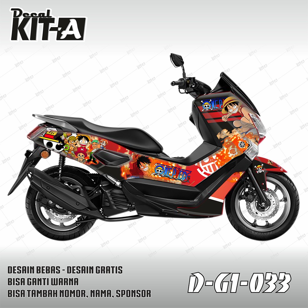 Decal Stiker YAMAHA NMAX One Piece DEKAL STIKER Striping Full Body D-G1-033
