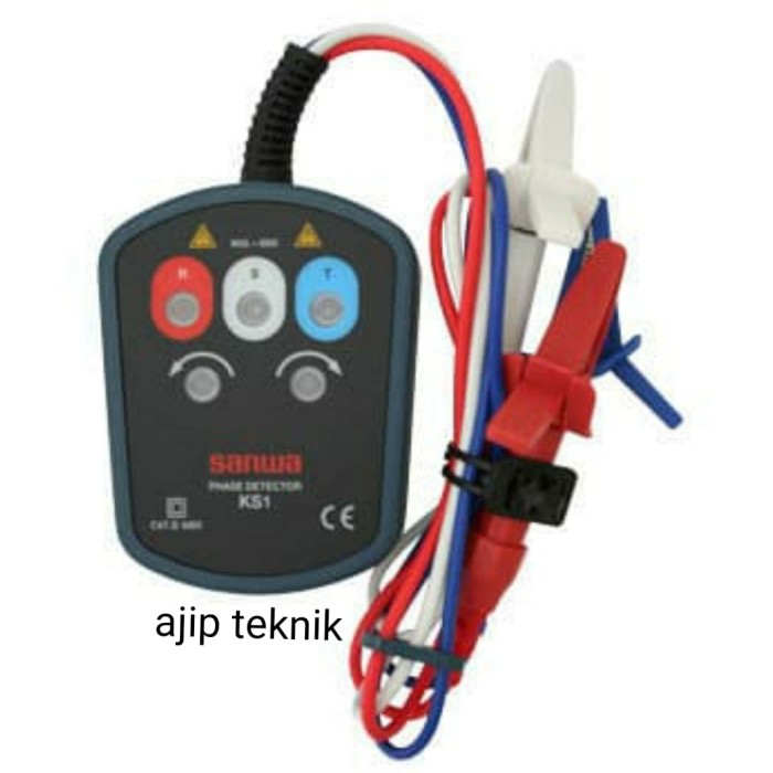 SANWA KS1 phase sequence checker detector KS-1 JAPAN 3 fasa