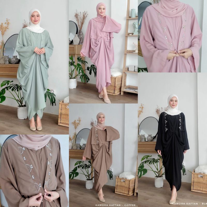 RAYA Kaftan Baju Pesta Wanita Muslim Busui