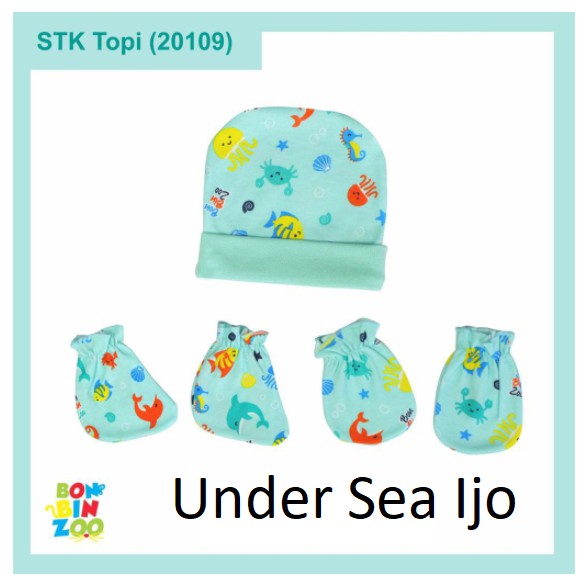 1set topi + sarung tangan + kaki Bonbinzoo SNI CBKS