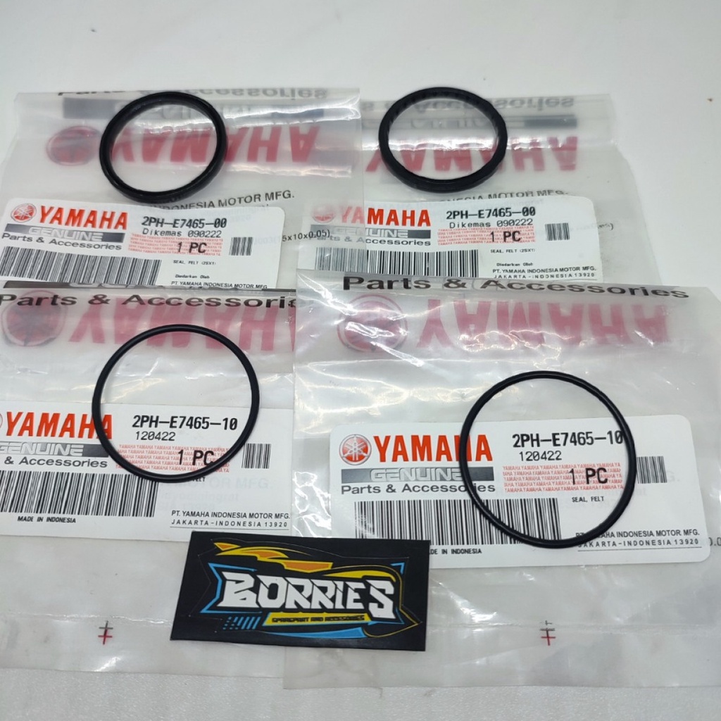 SEAL SIL DAN ORING PULLY PULI SOUL GT 125 FINO 125 ASLI ORI YAMAHA 2PH-E7465-00 2PCS &amp; 2PH-E7465-10