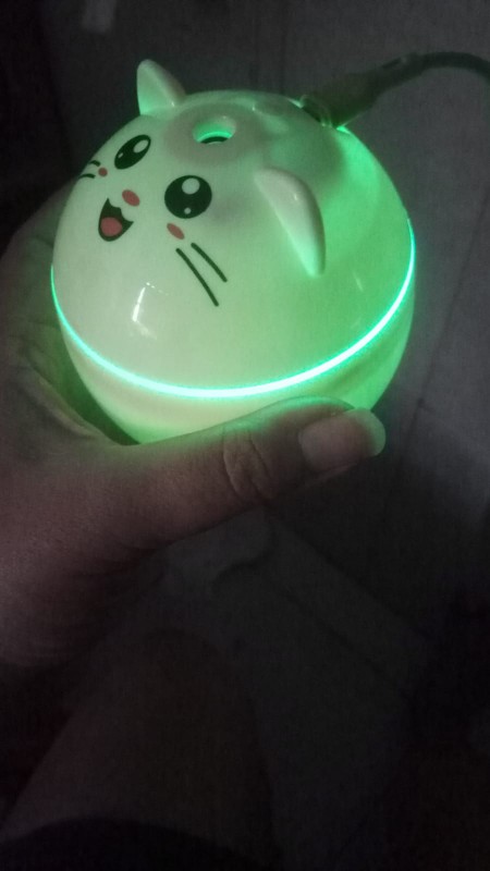 Humidifier Diffuser Aroma Essential Oil Usb 300ml Bentuk Kucing Lucu Dengan Lampu